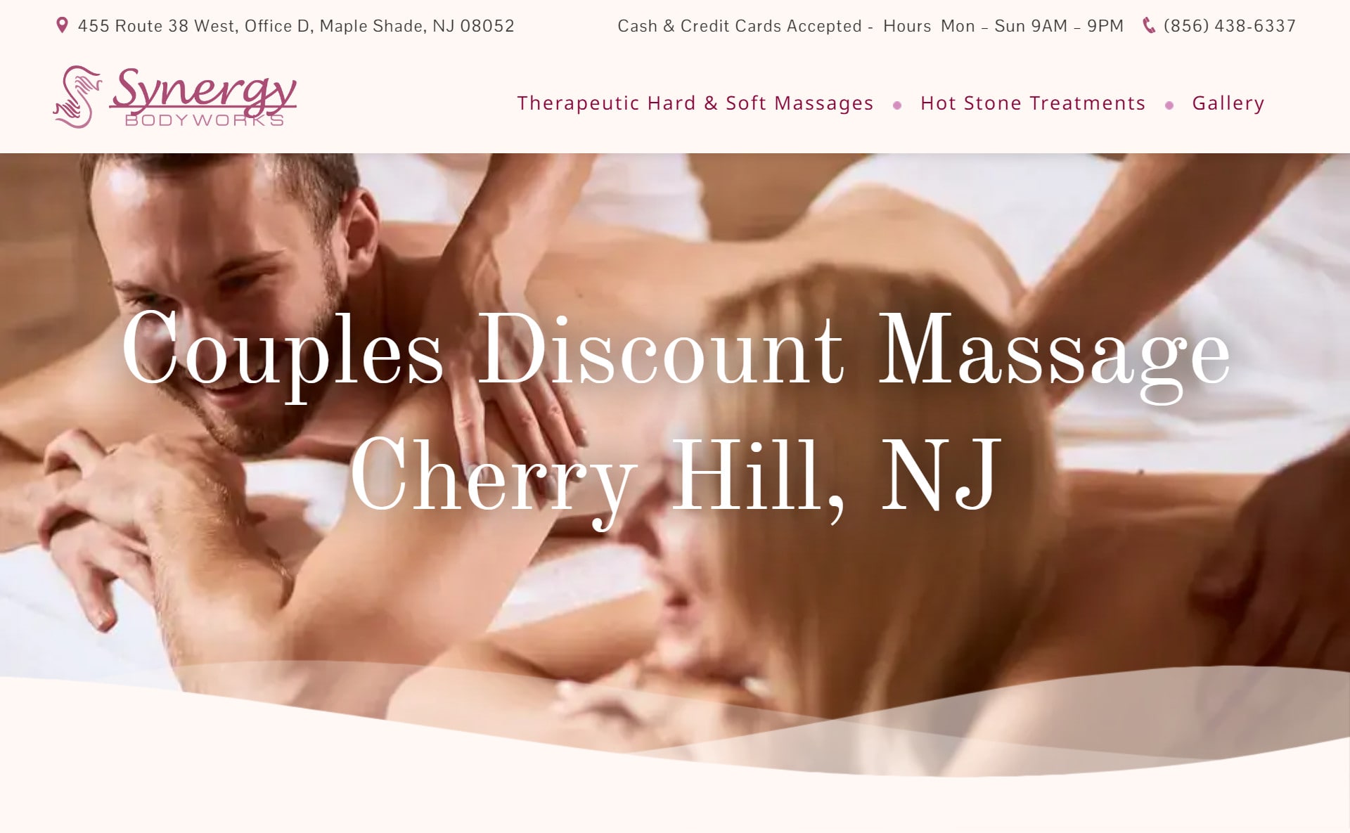 Synergy Bodyworks landing page